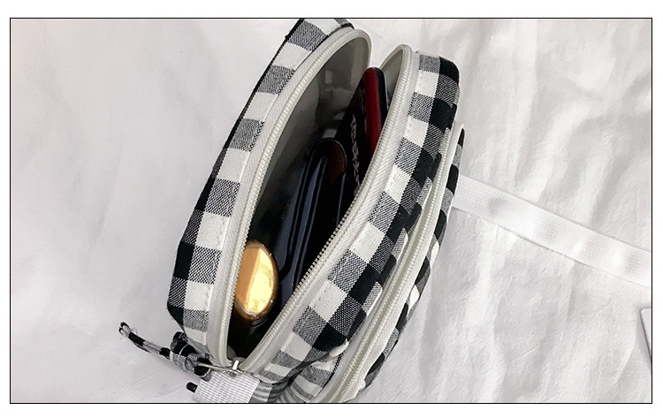 Fashion Light Green Grid Pattern Decorated Shoulder Bag (2pcs),Backpack