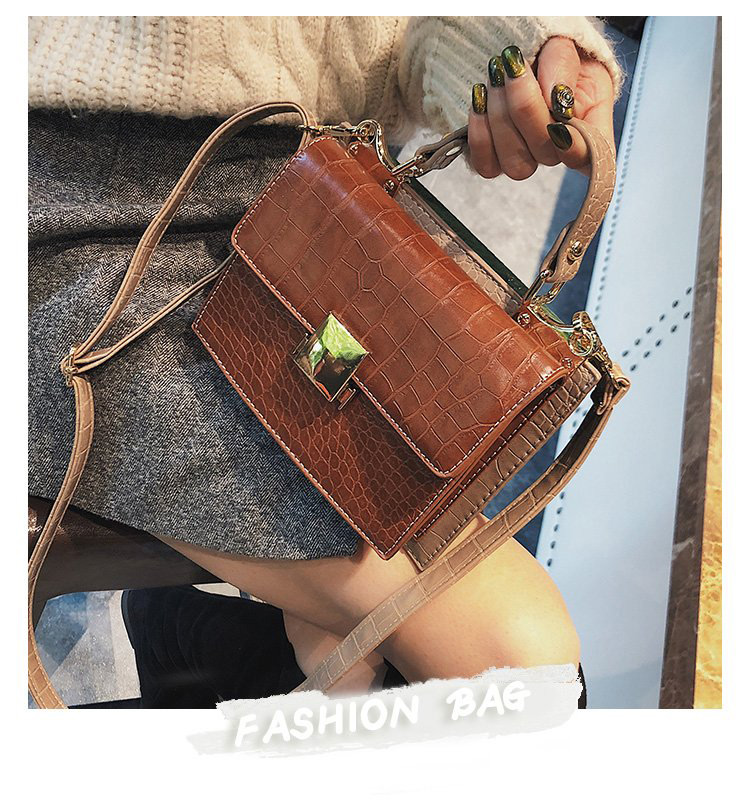 Fashion Gray Pure Color Decorated Bag,Handbags