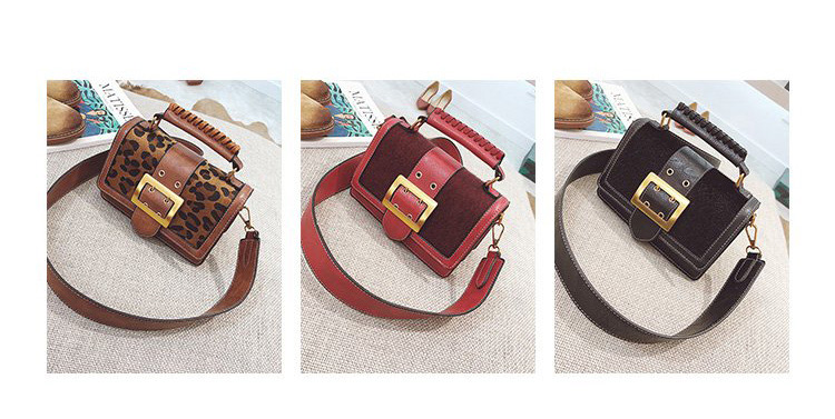 Fashion Red Belt Buckle Decorated Bag,Handbags