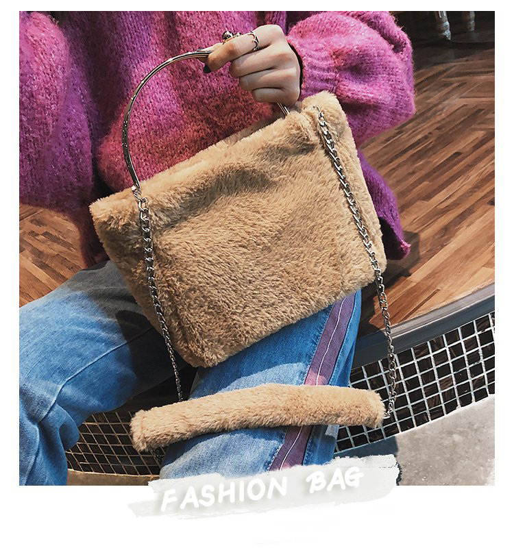 Fashion Khaki Pure Color Decorated Bag,Handbags