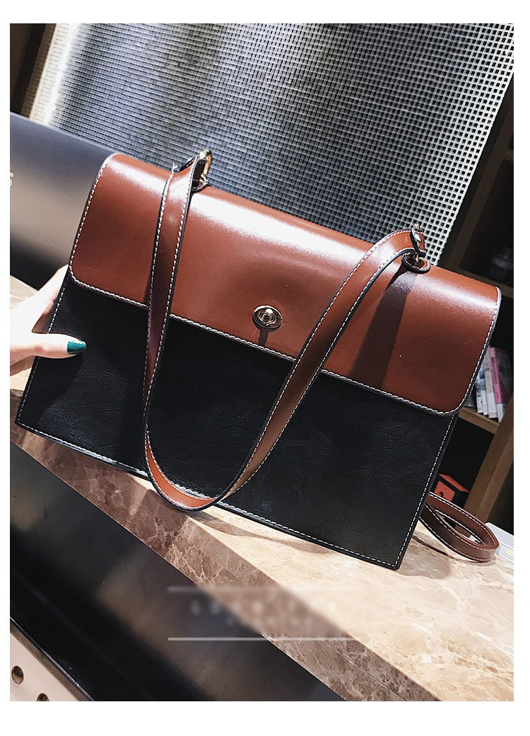 Fashion Black Square Shape Decorated Bag,Messenger bags