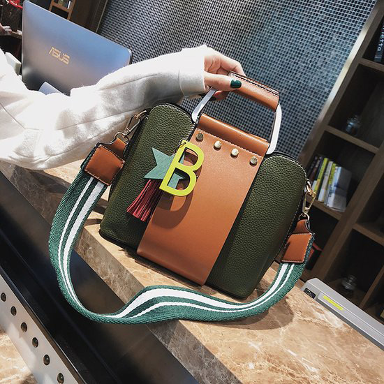 Fashion Green Tassel Decorated Bag,Handbags