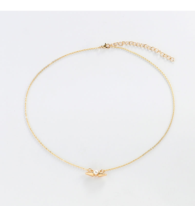 Elegant Gold Color Bullet Pendant Decorated Necklace,Pendants