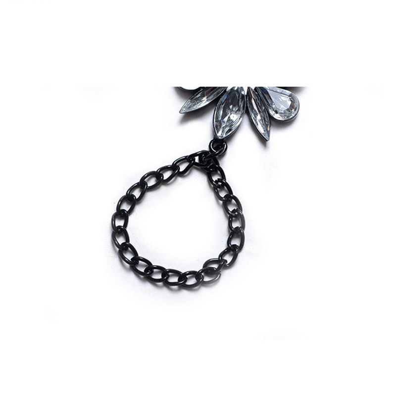 Trendy Black Oval Shape Gemstone Design Simple Anklet,Fashion Anklets