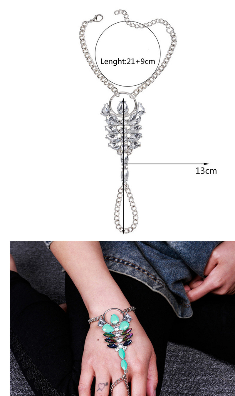 Trendy Silver Color Oval Diamond Decorated Pure Color Bracelet,Fashion Anklets