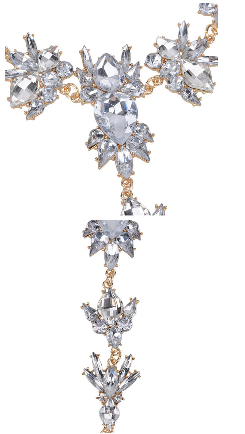 Trendy Gold Color Water Drop Shape Gemstone Decorated Bracelet,Fashion Anklets