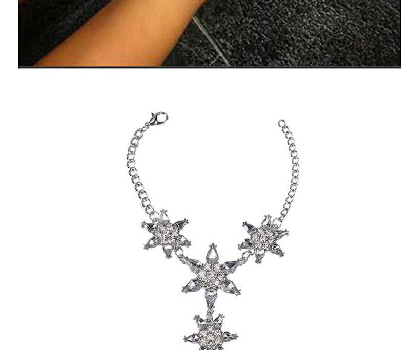 Trendy Silver Color Flower Shape Decorated Pure Color Anklet,Fashion Anklets