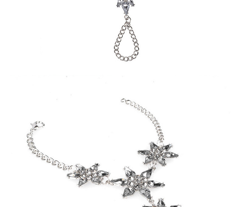 Trendy Silver Color Flower Shape Decorated Pure Color Anklet,Fashion Anklets