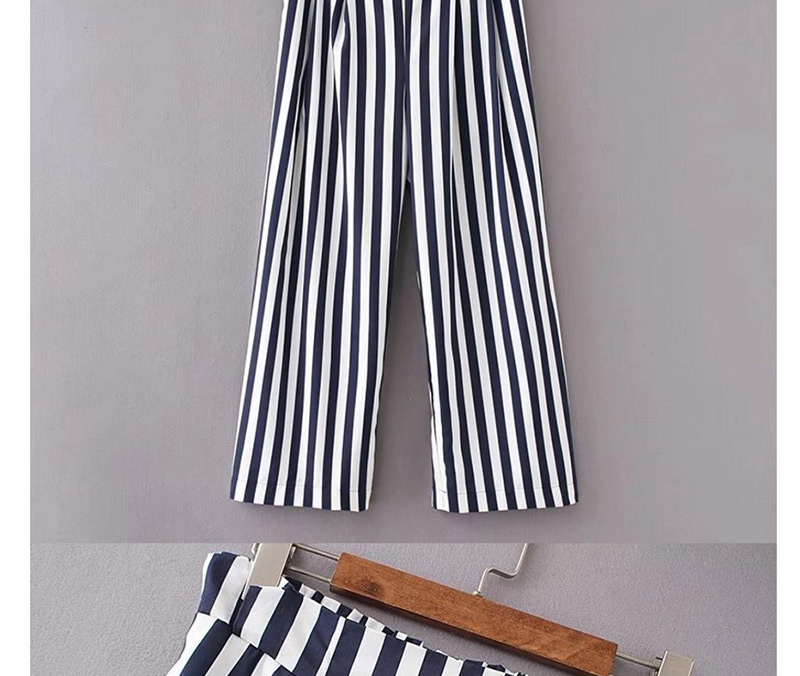 Fashion Black+white Stripe Pattern Decorated Pants,Pants