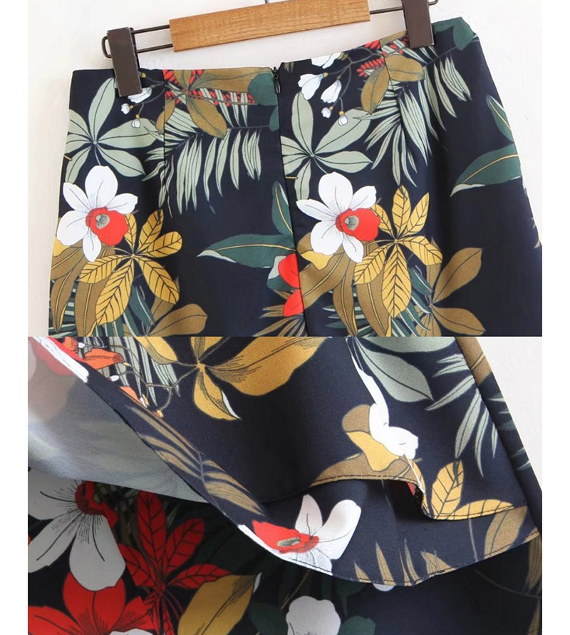 Fashion Multi-color Flower Pattern Decorated Pants,Shorts