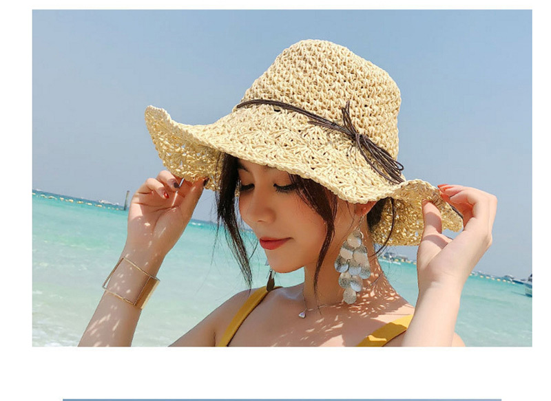 Fashion White Bowknot Shape Decorated Hat,Sun Hats