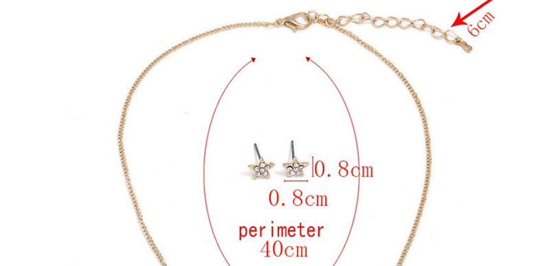 Fashion Gold Color Star Shape Design Jewelry Sets,Jewelry Sets