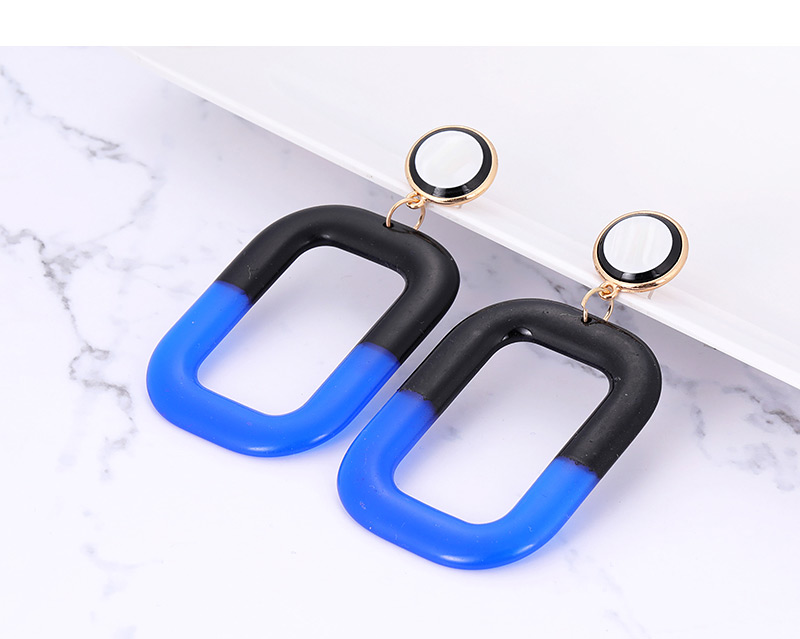 Fashion Red Square Shape Decorated Color-matching Earrings,Drop Earrings