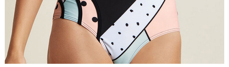 Sexy Multi-color Stripe Pattern Decorated Off-the-shoulder Swimwear(2pcs),Swimwear Sets