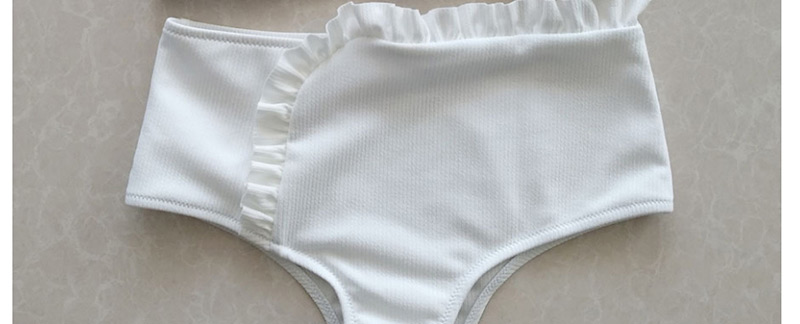 Sexy White Hollow Out Design Off-the-shoulder Swimwear,Bikini Sets