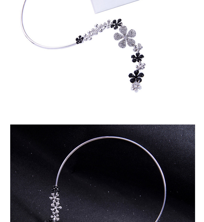Fashion Silver Color Flower Shape Decorated Necklace,Chokers