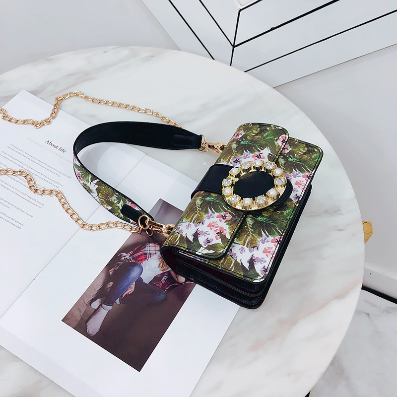 Fashion Beige Flower Pattern Decorated Bag,Shoulder bags