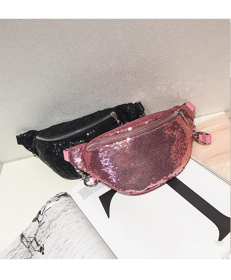 Fashion Pink Paillette Decorated Bag,Shoulder bags