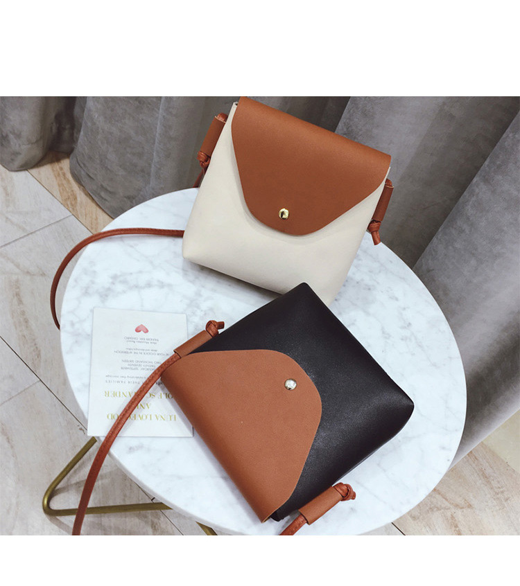 Fashion White Color-matching Decorated Bag,Shoulder bags