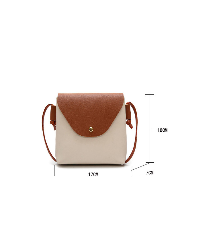 Fashion Brown Color-matching Decorated Bag,Shoulder bags