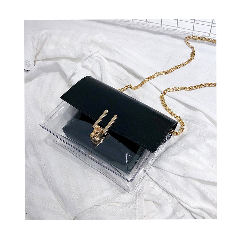 Fashion Black Transparent Decorated Bag(2pcs),Shoulder bags
