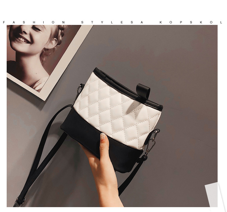Fashion Black Grid Pattern Decorated Bag,Shoulder bags