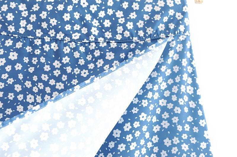 Fashion Blue Star Pattern Decorated Dress,Skirts