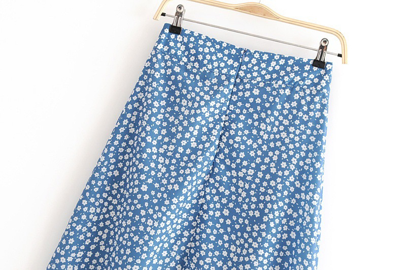 Fashion Blue Star Pattern Decorated Dress,Skirts
