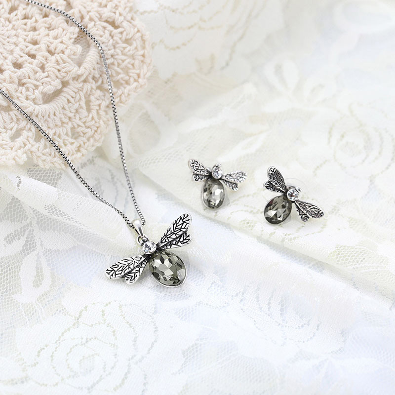Fashion Silver Color Dragonfly Shape Decorated Jewelry Sets,Jewelry Sets