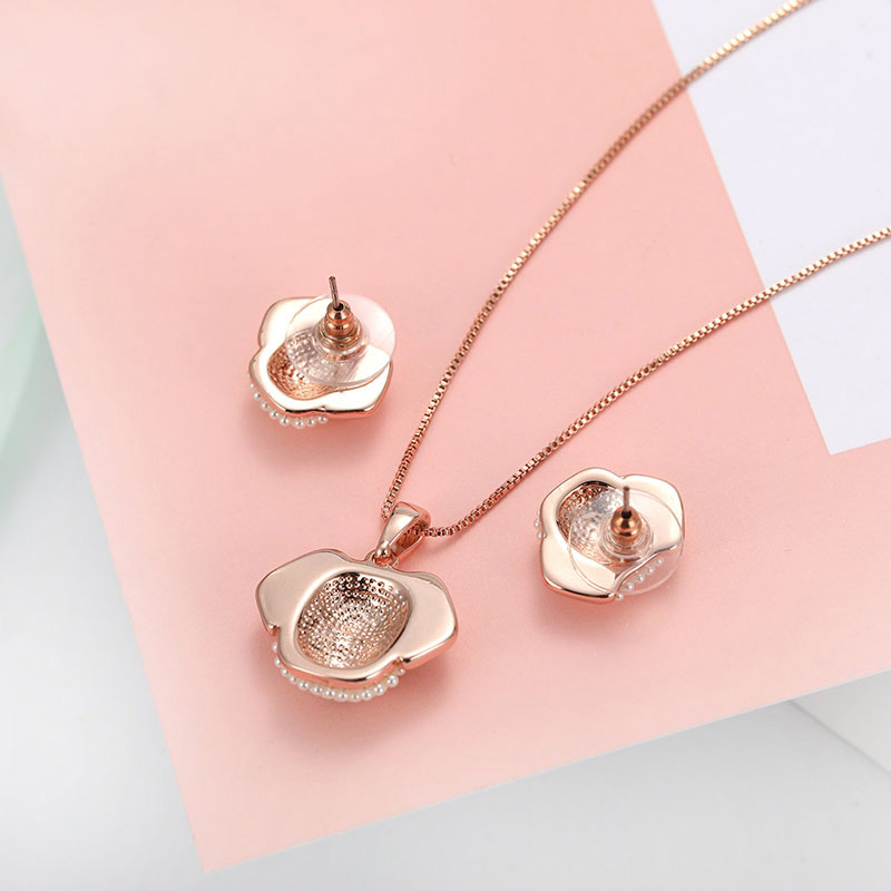 Fashion Rose Gold Dogs Shape Decorated Jewelry Sets,Jewelry Sets