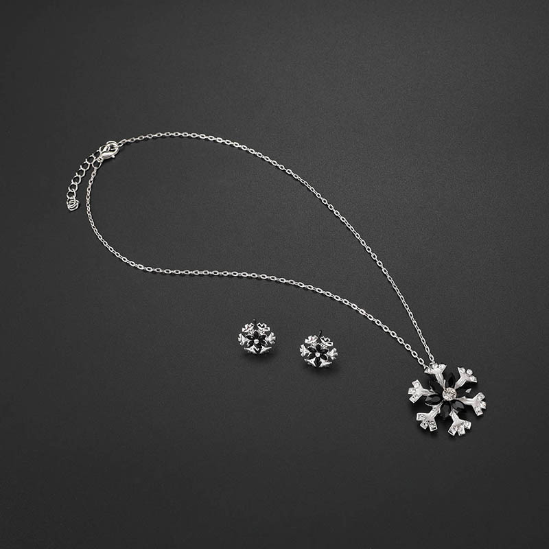 Fashion Silver Color Snowflake Shape Decorated Jewelry Sets,Jewelry Sets