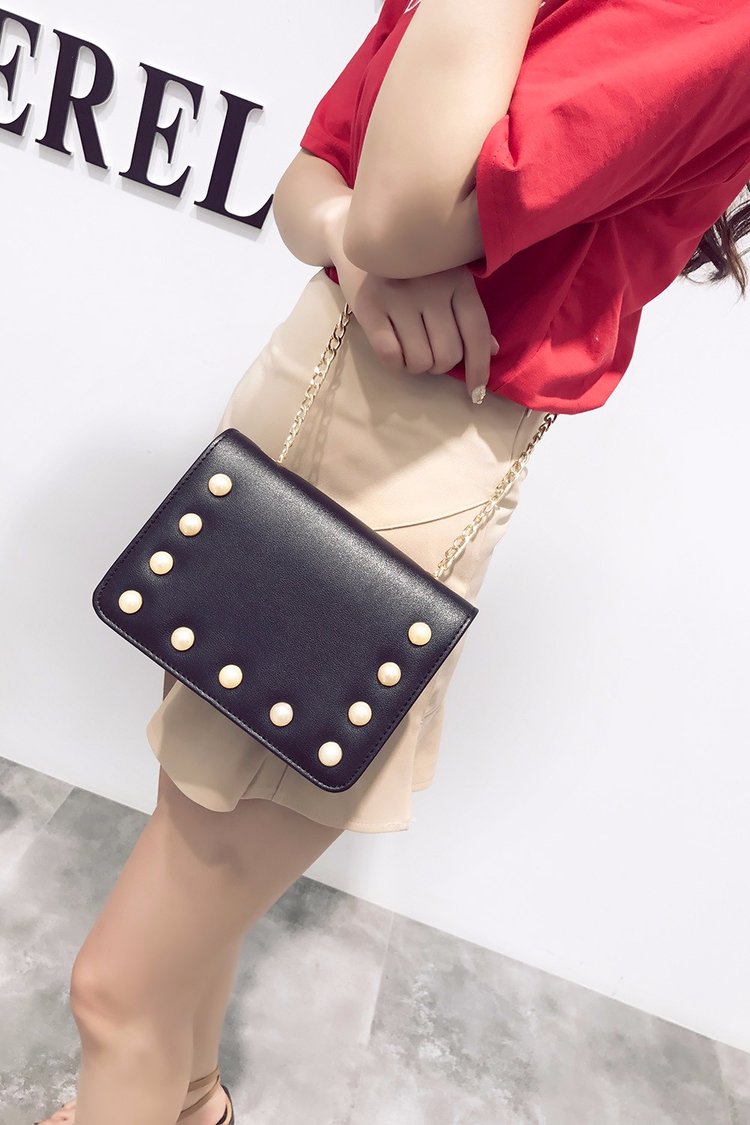 Fashion Gold Color Pearl Decorated Bag,Shoulder bags