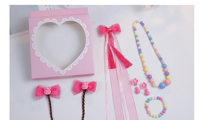 Lovely Pink Smiling Face Decorated Child Jewelry Sets,Kids Accessories