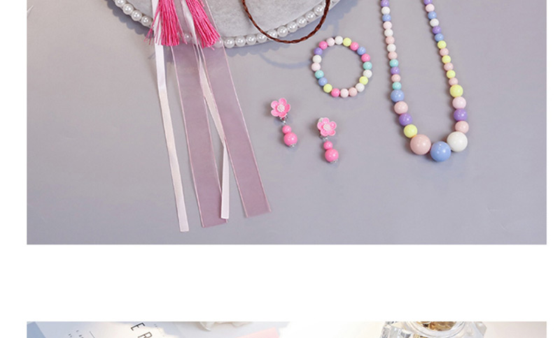 Lovely Pink Rabbits Decorated Child Jewelry Sets,Kids Accessories