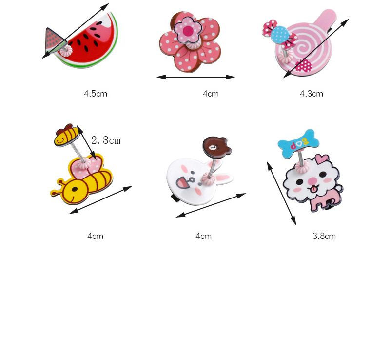 Lovely Pink+blue Lollipop Shape Design Child Hair Clip,Kids Accessories