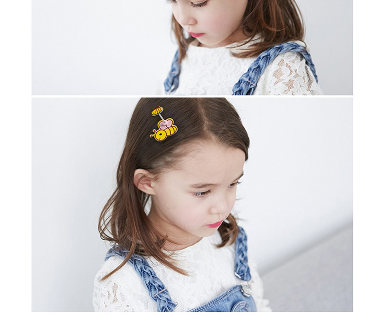 Lovely Yellow+pink Bee Shape Design Child Hair Clip,Kids Accessories
