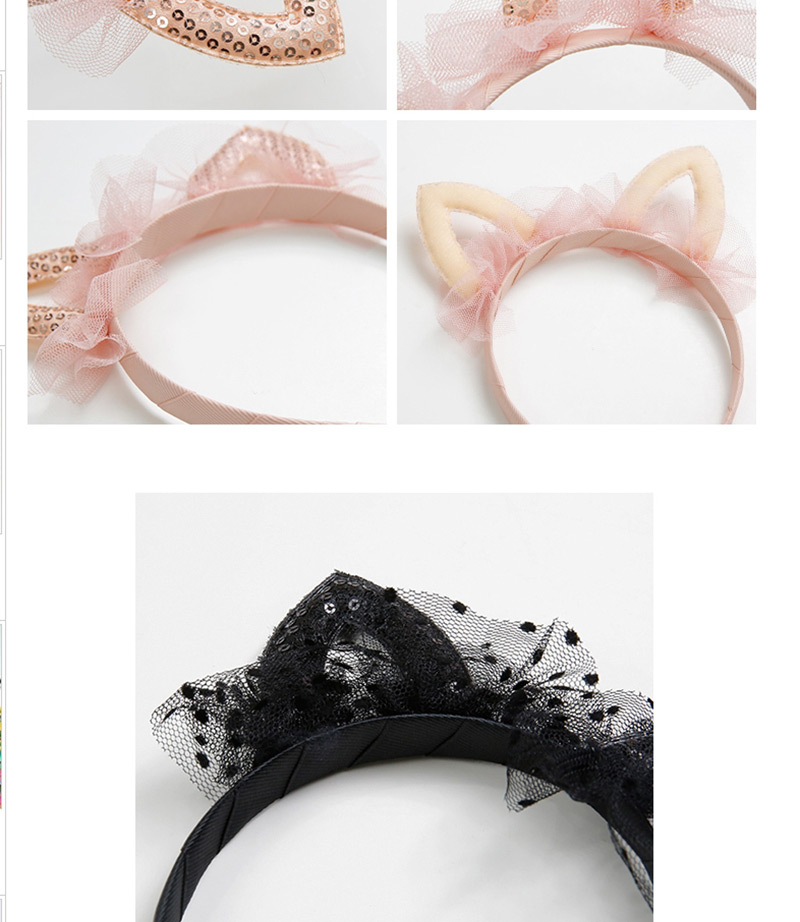 Sweet Light Pink Rabbit Ears Shape Design Hair Hoop,Kids Accessories