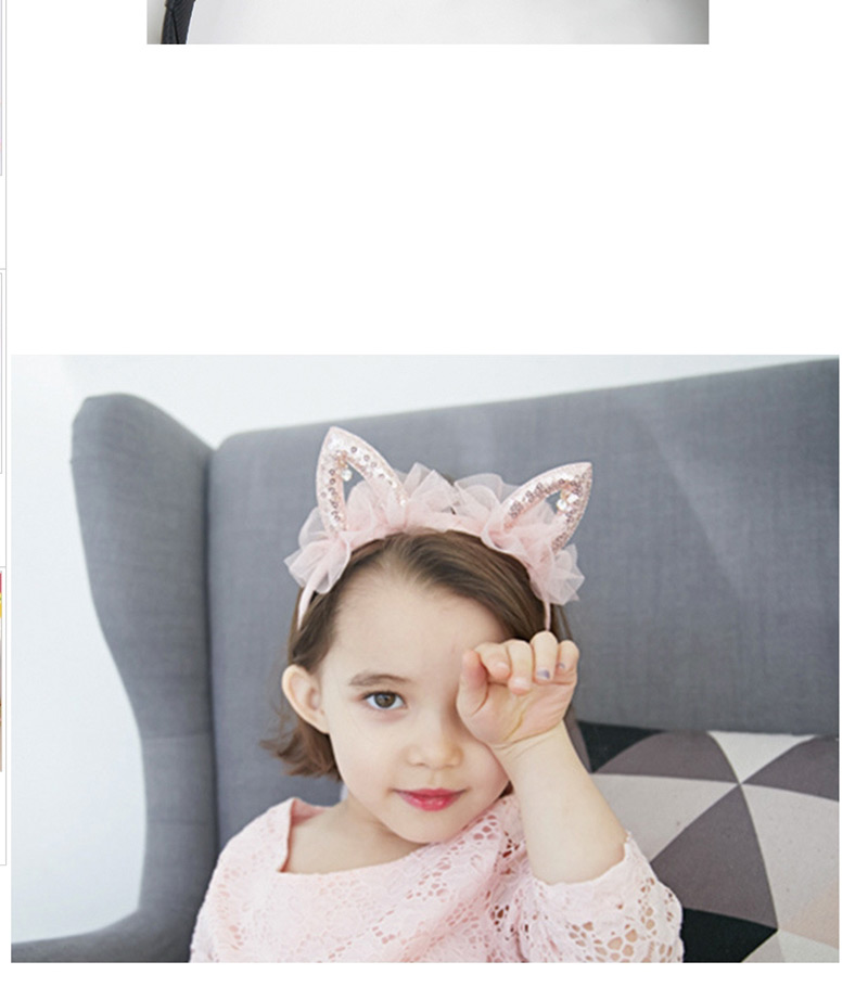 Sweet Black Rabbit Ears Shape Design Hair Hoop,Kids Accessories