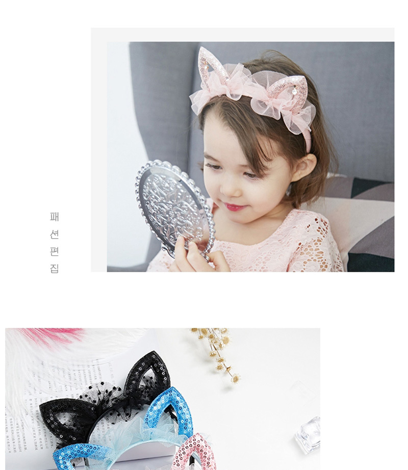 Sweet Light Pink Rabbit Ears Shape Design Hair Hoop,Kids Accessories