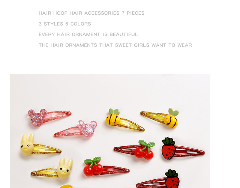 Lovely Yellow Rabbit Shape Design Baby Hair Clip (2pcs),Kids Accessories