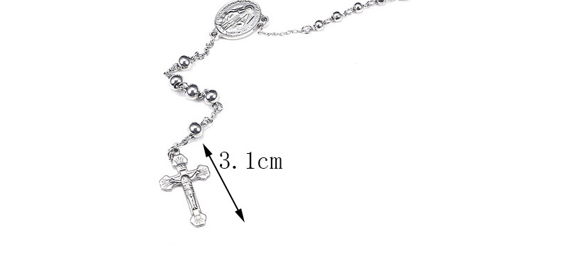 Fashion Silver Color Cross Shape Decorated Necklace(for Women),Bib Necklaces