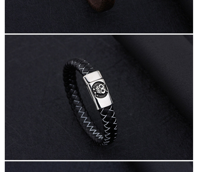 Fashion White+black Owl Shape Decorated Bracelet,Bracelets