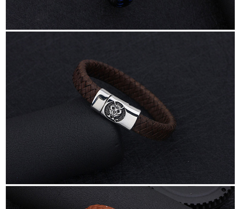 Fashion Dark Brown Owl Shape Decorated Bracelet,Bracelets