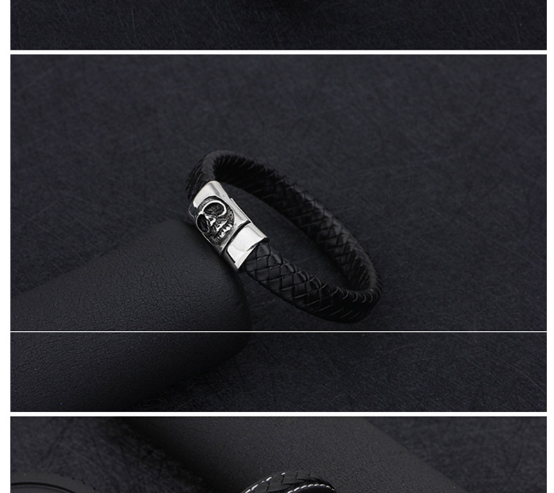 Fashion Black Skull Shape Decorated Bracelet,Bracelets