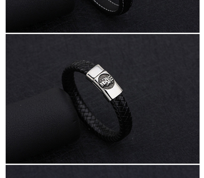 Fashion Black Skull&crown Shape Decorated Bracelet,Bracelets