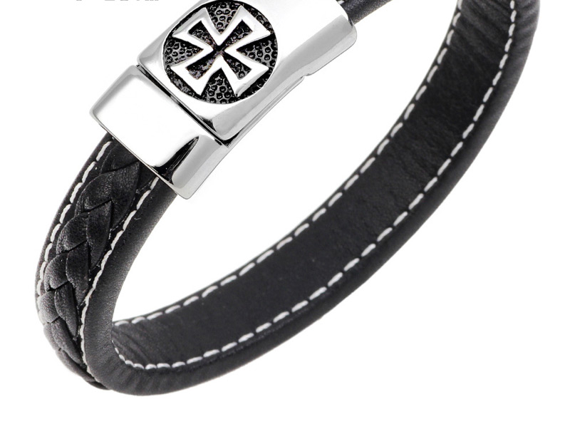 Fashion Dark Brown Cross Shape Decorated Bracelet,Bracelets