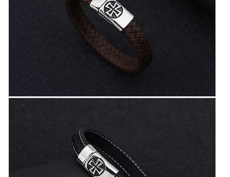 Fashion Brown Cross Shape Decorated Bracelet,Bracelets