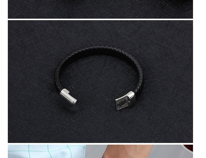 Fashion White+black Cross Shape Decorated Bracelet,Bracelets