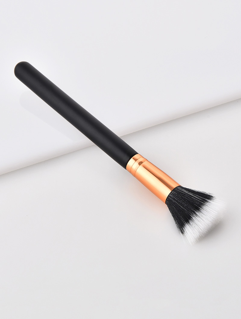 Fashion Black Flat Shape Decorated Makeup Brush,Beauty tools