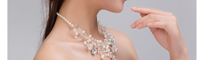 Fashion White Pearl Decorated Jewelry Sets,Jewelry Sets
